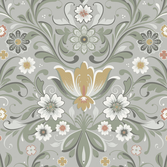 Dutch Wallcoverings Dutch Wallcoverings - FC Sunnano- Östanskär Beige/yellow - Vliesbehang - 10m x 53cm - 24113