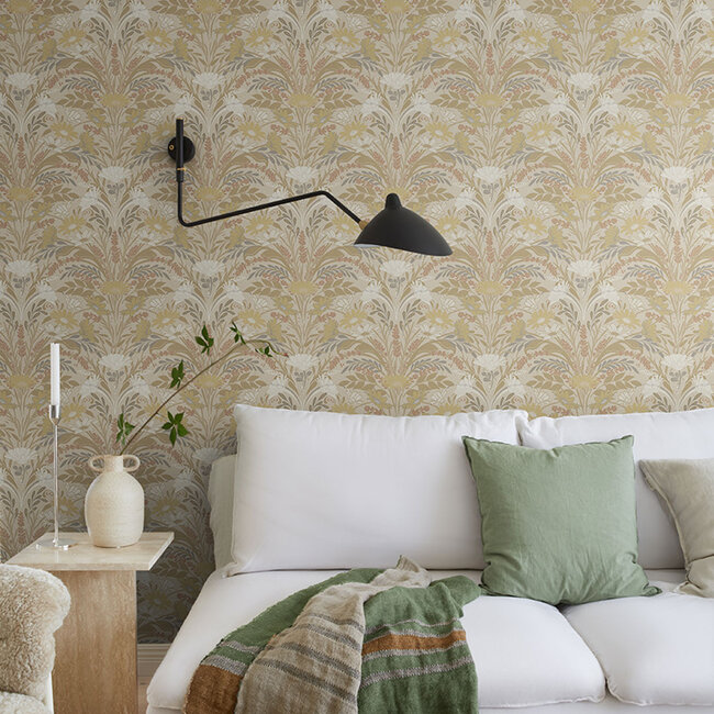 Dutch Wallcoverings Dutch Wallcoverings - FC Sunnano- Värmdö Yellow - Vliesbehang - 10m x 53cm - 24118