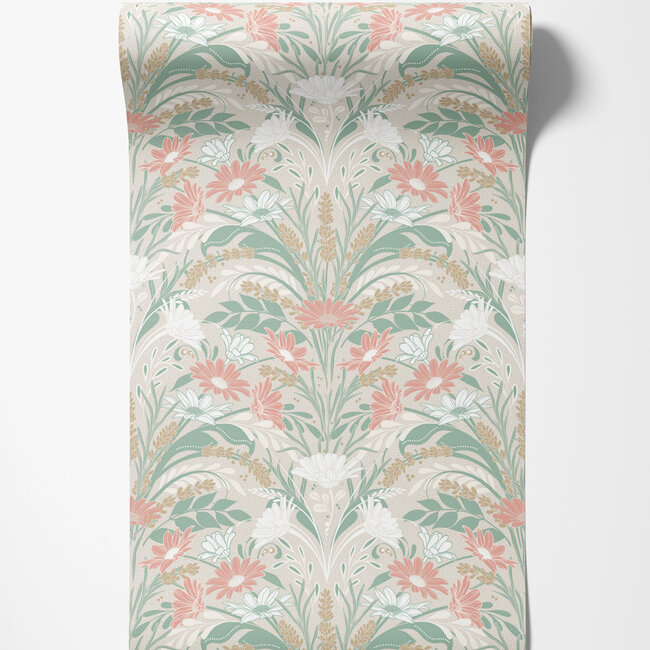 Dutch Wallcoverings Dutch Wallcoverings - FC Sunnano- Värmdö Grey - Vliesbehang - 10m x 53cm - 24119