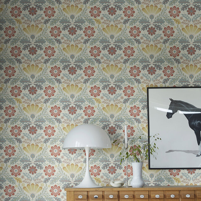 Dutch Wallcoverings Dutch Wallcoverings - FC Sunnano- Klockrike Multi - Vliesbehang - 10m x 53cm - 24121