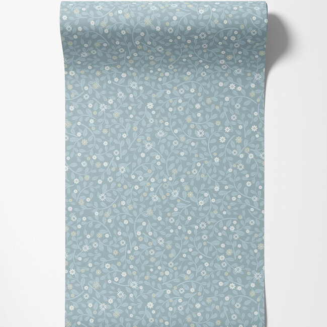 Dutch Wallcoverings Dutch Wallcoverings - FC Sunnano- Hummelvik Blue - Vliesbehang - 10m x 53cm - 24130