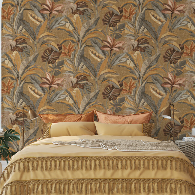 Dutch Wallcoverings Dutch Wallcoverings - FC Tendenze- bladeren 10mx106cm - Vliesbehang - 10m x 106cm - 73801