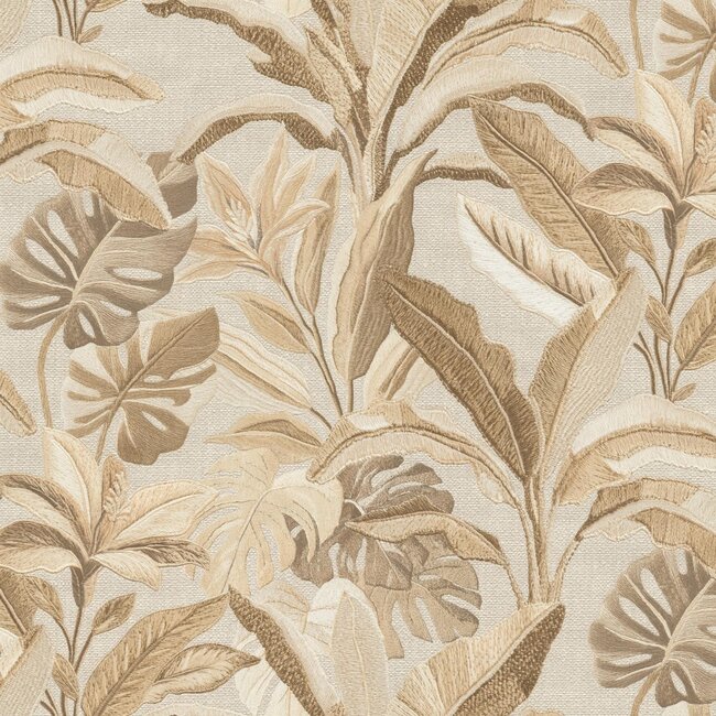 Dutch Wallcoverings Dutch Wallcoverings - FC Tendenze- bladeren 10mx106cm - Vliesbehang - 10m x 106cm - 73802