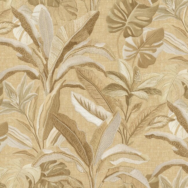 Dutch Wallcoverings Dutch Wallcoverings - FC Tendenze- bladeren 10mx106cm - Vliesbehang - 10m x 106cm - 73807