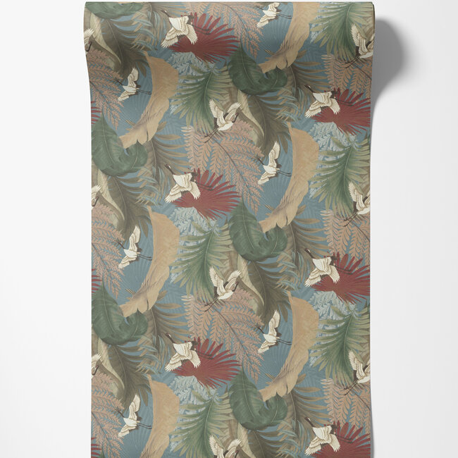 Dutch Wallcoverings Dutch Wallcoverings - FC Tendenze- vogel 10mx106cm - Vliesbehang - 10m x 106cm - 73821