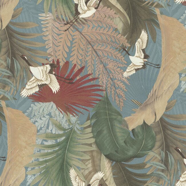 Dutch Wallcoverings Dutch Wallcoverings - FC Tendenze- vogel 10mx106cm - Vliesbehang - 10m x 106cm - 73821