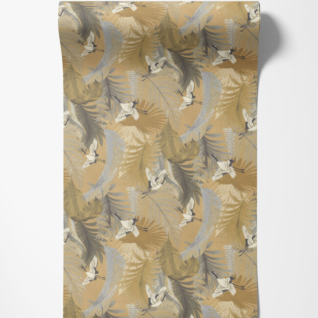 Dutch Wallcoverings Dutch Wallcoverings - FC Tendenze- vogel 10mx106cm - Vliesbehang - 10m x 106cm - 73822