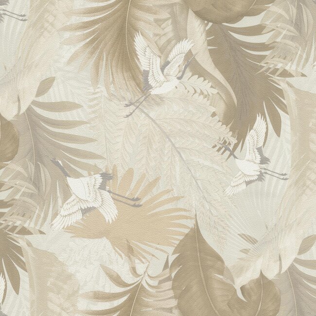 Dutch Wallcoverings Dutch Wallcoverings - FC Tendenze- vogel 10mx106cm - Vliesbehang - 10m x 106cm - 73824