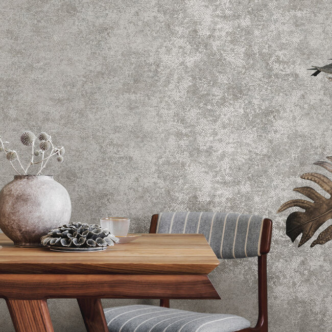 Dutch Wallcoverings Dutch Wallcoverings - FC Textura- Ophidian Grey - Vliesbehang - 10m x 53cm - 66121