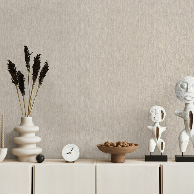 Dutch Wallcoverings Dutch Wallcoverings - FC Textura- Textura Grey - Vliesbehang - 10m x 53cm - 66142