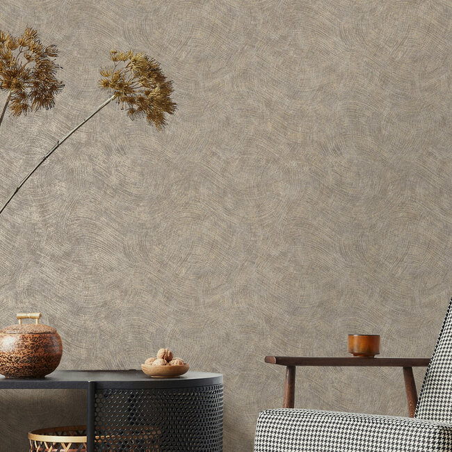 Dutch Wallcoverings Dutch Wallcoverings - FC Textura- Ondala Dark Grey - Vliesbehang - 10m x 53cm - 66173