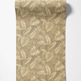 Dutch Wallcoverings Dutch Wallcoverings - FC Voyage- bladeren beige - DB73719