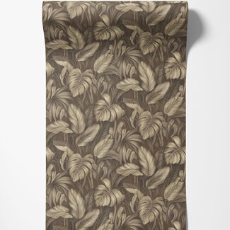Dutch Wallcoverings Dutch Wallcoverings - FC Voyage- bladeren bruin - DB73720