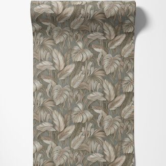 Dutch Wallcoverings Dutch Wallcoverings - FC Voyage- bladeren grijs/bruin - DB73722