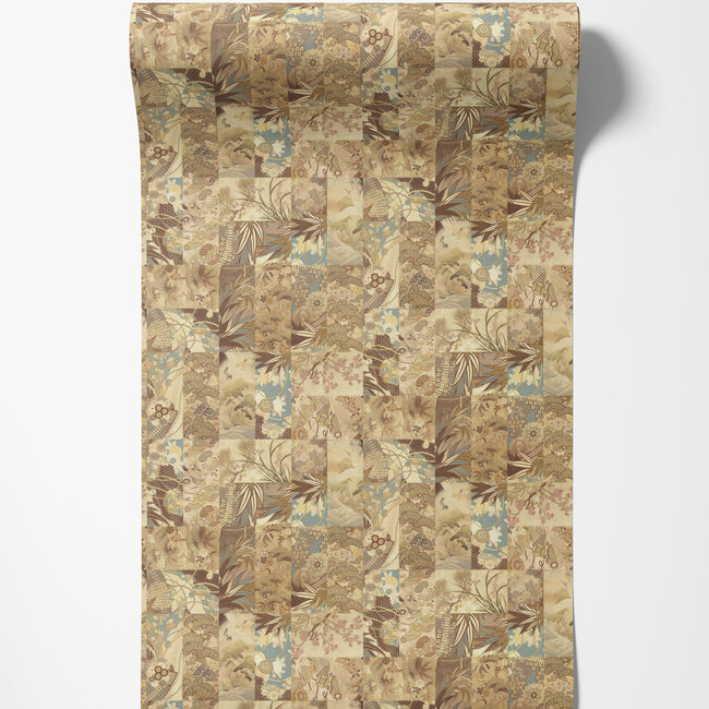 Dutch Wallcoverings Dutch Wallcoverings - FC Voyage- China beige - Vliesbehang - 10m x 106cm - DB73731