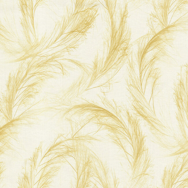 Dutch Wallcoverings Dutch Wallcoverings - FC Voyage- veer wit/goud - Vliesbehang - 10m x 106cm - DB73754