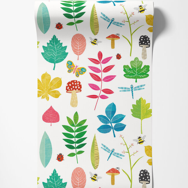 Dutch Wallcoverings Dutch Wallcoverings - FC When I Grow Up - Forest Floor Juicy Fruit - Vliesbehang - 10m x 50cm - WGU50101W