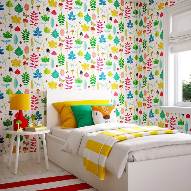 Dutch Wallcoverings Dutch Wallcoverings - FC When I Grow Up - Forest Floor Juicy Fruit - Vliesbehang - 10m x 50cm - WGU50101W