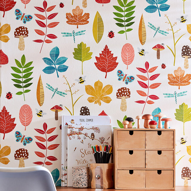 Dutch Wallcoverings Dutch Wallcoverings - FC When I Grow Up - Forest Floor Marmalade - Vliesbehang - 10m x 50cm - WGU50103W