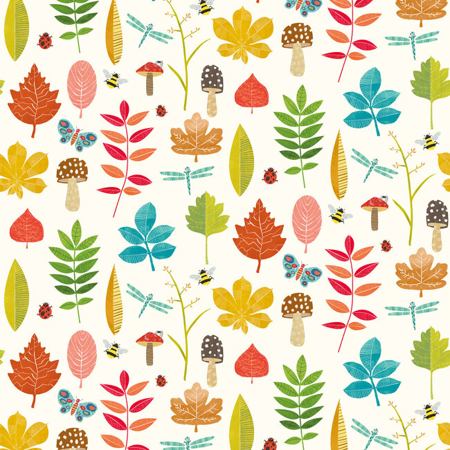 Dutch Wallcoverings Dutch Wallcoverings - FC When I Grow Up - Forest Floor Marmalade - Vliesbehang - 10m x 50cm - WGU50103W