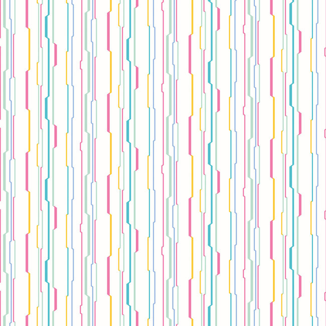 Dutch Wallcoverings Dutch Wallcoverings - FC When I Grow Up - Wibble Wobble Bubblegum - Vliesbehang - 10m x 50cm - WGU50114W