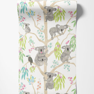 Dutch Wallcoverings Dutch Wallcoverings - FC When I Grow Up - Kooka Koala Candy Apple - WGU50127W