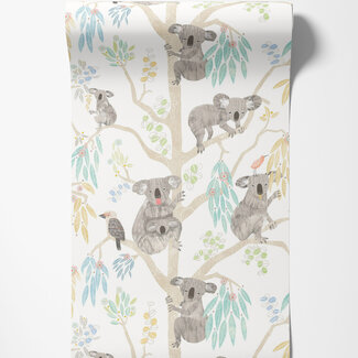 Dutch Wallcoverings Dutch Wallcoverings - FC When I Grow Up - Kooka Koala Sky - WGU50129W
