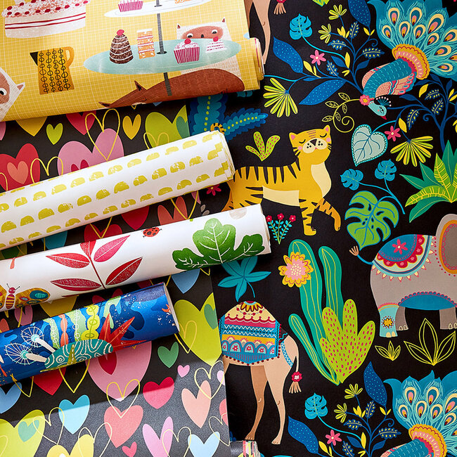 Dutch Wallcoverings Dutch Wallcoverings - FC When I Grow Up - Samba Safari Aniseed Twist - Vliesbehang - 10m x 50cm - WGU50137W