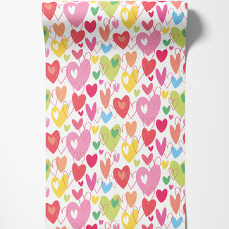 Dutch Wallcoverings Dutch Wallcoverings - FC When I Grow Up - Pop Hearts Tutti Frutti - WGU50139W