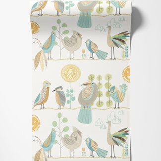 Dutch Wallcoverings Dutch Wallcoverings - FC When I Grow Up - Feather Fandango Popcorn - WGU50144W