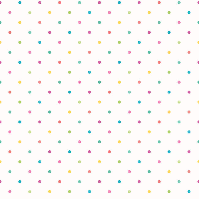 Dutch Wallcoverings Dutch Wallcoverings - FC When I Grow Up - Doodle Spot Emerald & Cerise - Vliesbehang - 10m x 50cm - WGU50156W