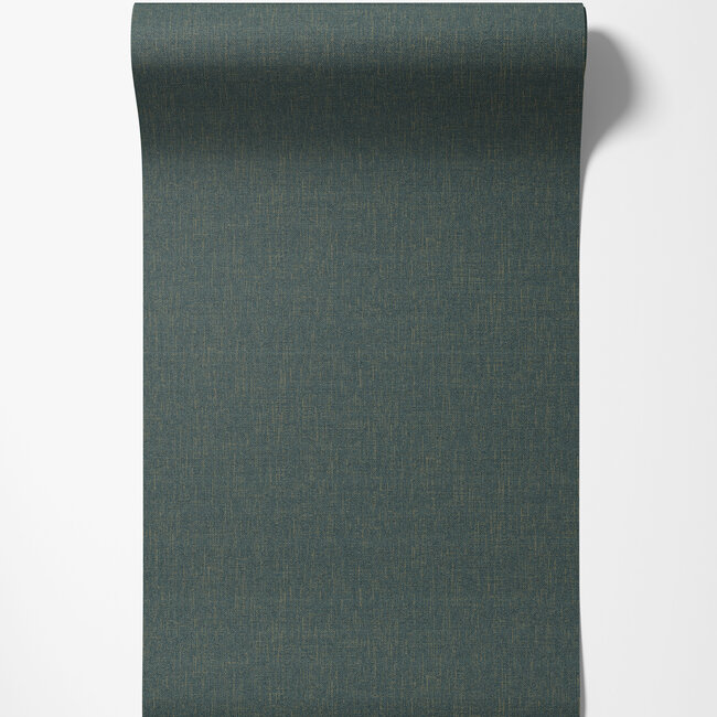 Dutch Wallcoverings Dutch Wallcoverings - Serenity - uni Dark Sea Green - Vliesbehang - 10m x 53cm - SY27515