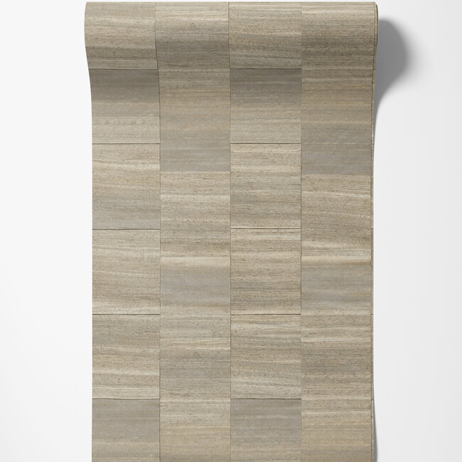 Dutch Wallcoverings Dutch Wallcoverings - Serenity - Squares Warm Beige - Vliesbehang - 10m x 53cm - SY27531