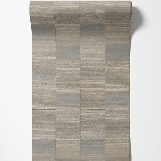 Dutch Wallcoverings Dutch Wallcoverings - Serenity - Squares Oyster Grey - Vliesbehang - 10m x 53cm - SY27532