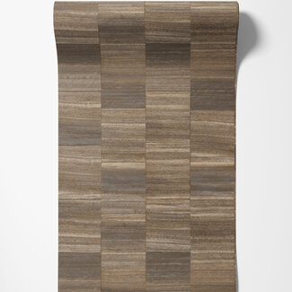 Dutch Wallcoverings Dutch Wallcoverings - Serenity - Squares Rust Brown - SY27534