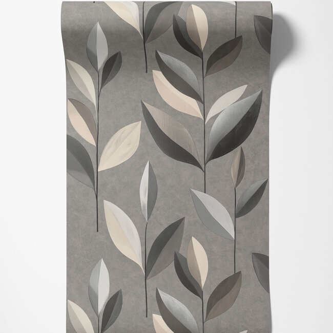 Dutch Wallcoverings Dutch Wallcoverings - Serenity - Smooth Warm Grey - Vliesbehang - 10m x 53cm - SY27554
