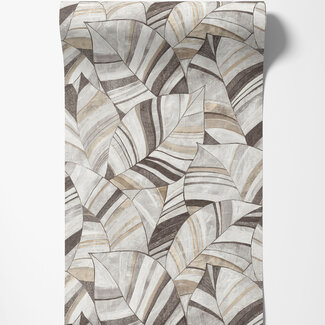 Dutch Wallcoverings Dutch Wallcoverings - Serenity - Native Leaves Greige - SY27560