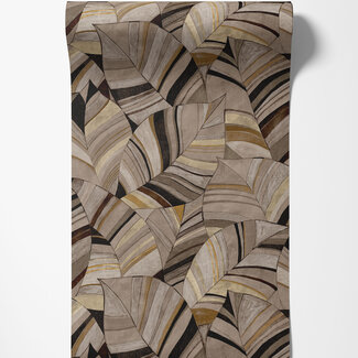 Dutch Wallcoverings Dutch Wallcoverings - Serenity - Native Leaves Chocolate Brown - SY27563 Dutch Wallcoverings Dutch Wallcoverings - Serenity - Native Leaves Chocolate Brown - SY27563