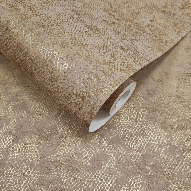Dutch Wallcoverings Dutch Wallcoverings - FC Textura- Ophidian Rust - Vliesbehang - 10m x 53cm - 66120