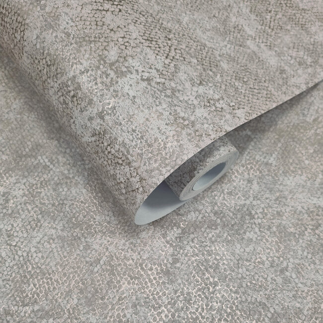 Dutch Wallcoverings Dutch Wallcoverings - FC Textura- Ophidian Grey - Vliesbehang - 10m x 53cm - 66121