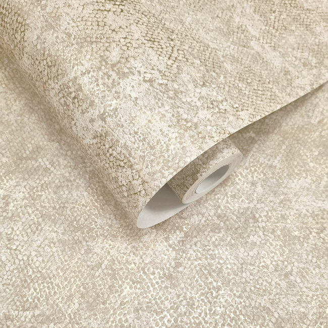 Dutch Wallcoverings Dutch Wallcoverings - FC Textura- Ophidian Cream - Vliesbehang - 10m x 53cm - 66123