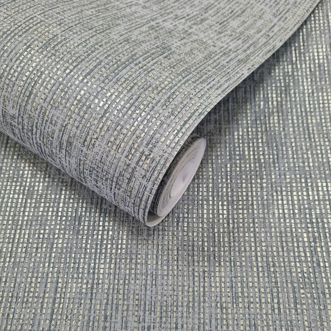 Dutch Wallcoverings Dutch Wallcoverings - FC Textura- Pique Blue - Vliesbehang - 10m x 53cm - 66132