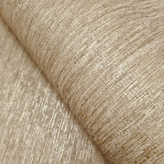 Dutch Wallcoverings Dutch Wallcoverings - FC Textura- Textura Gold/Rust - Vliesbehang - 10m x 53cm - 66140