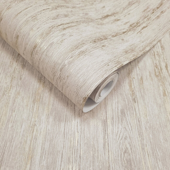 Dutch Wallcoverings Dutch Wallcoverings - FC Textura- Sapele Dove - Vliesbehang - 10m x 53cm - 66152
