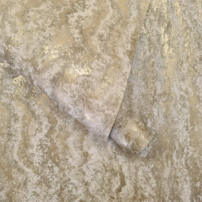 Dutch Wallcoverings Dutch Wallcoverings - FC Textura- Tinos Taupe - Vliesbehang - 10m x 53cm - 66160