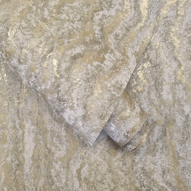 Dutch Wallcoverings Dutch Wallcoverings - FC Textura- Tinos Grey - Vliesbehang - 10m x 53cm - 66161