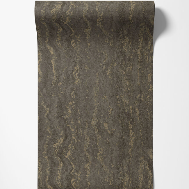 Dutch Wallcoverings Dutch Wallcoverings - FC Textura- Tinos Charcoal - Vliesbehang - 10m x 53cm - 66163