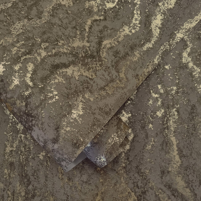 Dutch Wallcoverings Dutch Wallcoverings - FC Textura- Tinos Charcoal - Vliesbehang - 10m x 53cm - 66163