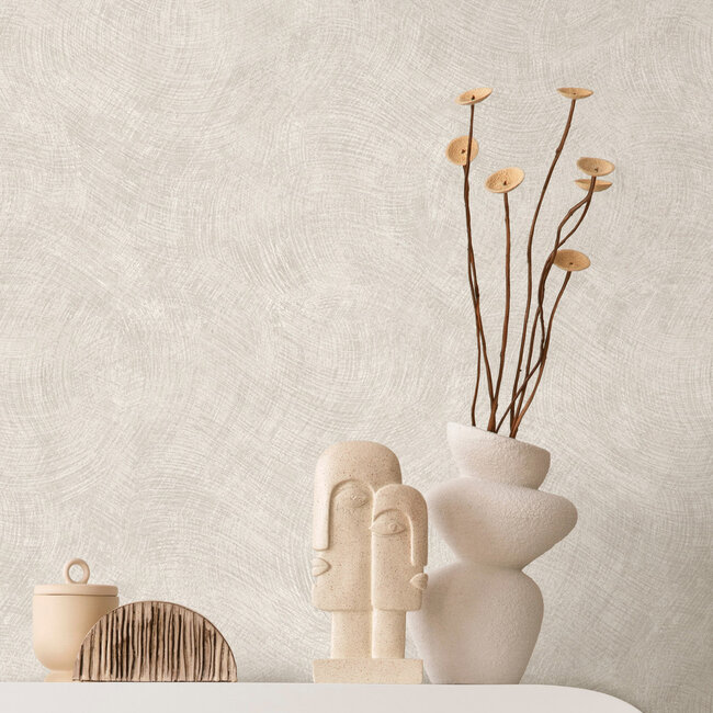 Dutch Wallcoverings Dutch Wallcoverings - FC Textura- Ondala Cream - Vliesbehang - 10m x 53cm - 66170