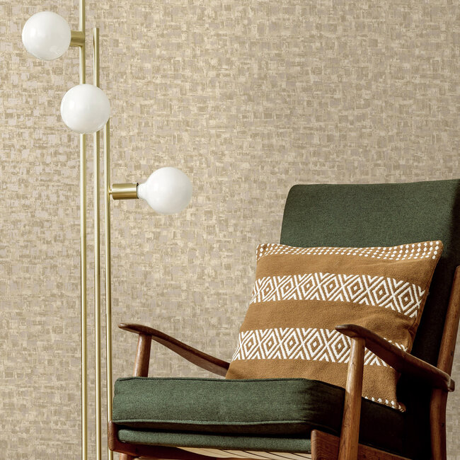 Dutch Wallcoverings Dutch Wallcoverings - FC Textura- Valora Cream - Vliesbehang - 10m x 53cm - 66191